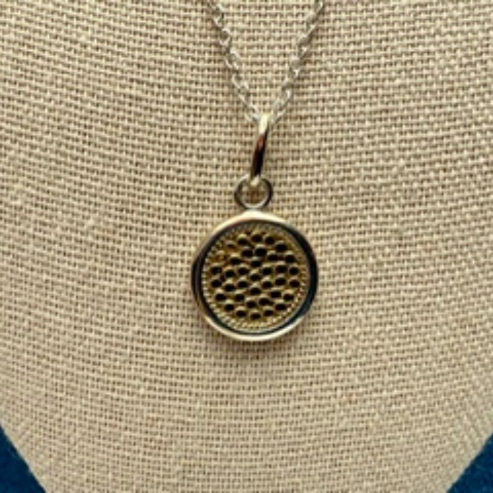 Anna Beck Classic Medium Circle Necklace - Two Tone